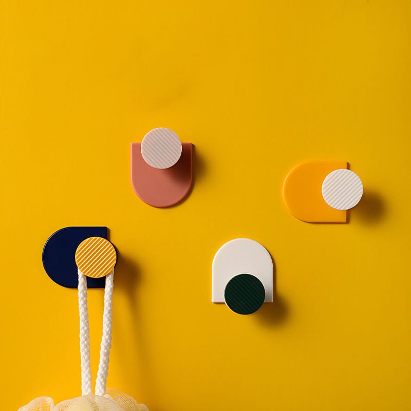 Gancho soporte de pared adhesiva potente sin marcas cocina , baño o sala colores unicos